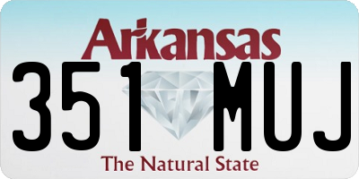 AR license plate 351MUJ
