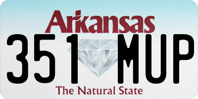 AR license plate 351MUP