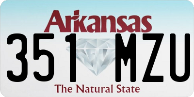 AR license plate 351MZU