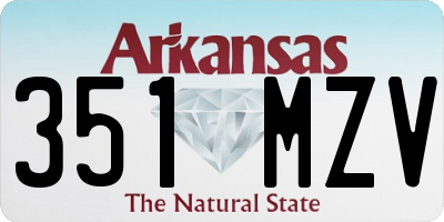AR license plate 351MZV