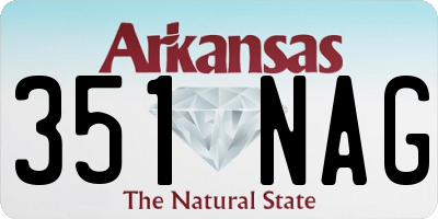 AR license plate 351NAG