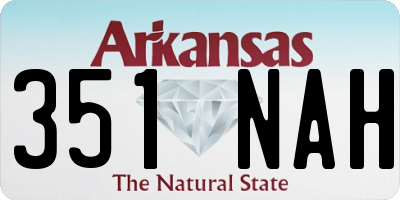 AR license plate 351NAH