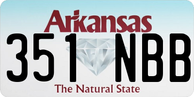 AR license plate 351NBB