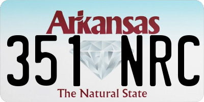 AR license plate 351NRC