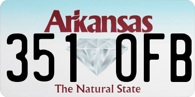AR license plate 351OFB