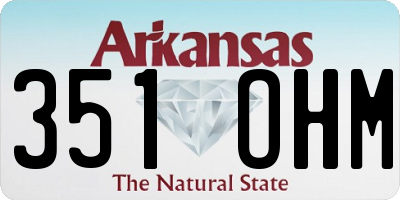 AR license plate 351OHM