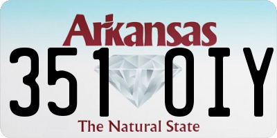 AR license plate 351OIY