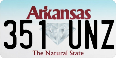 AR license plate 351UNZ