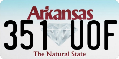 AR license plate 351UOF