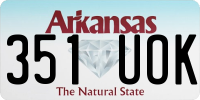 AR license plate 351UOK