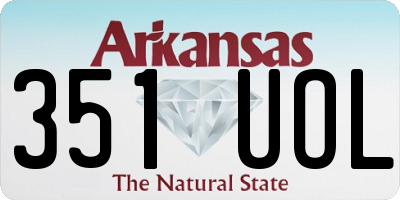 AR license plate 351UOL