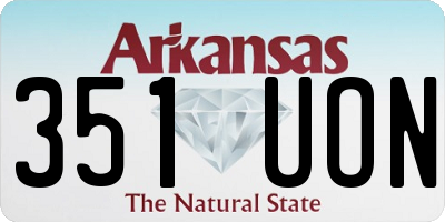 AR license plate 351UON