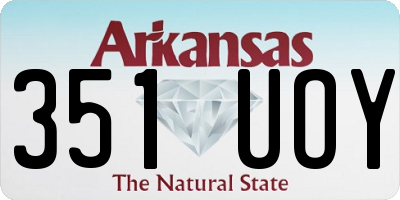AR license plate 351UOY