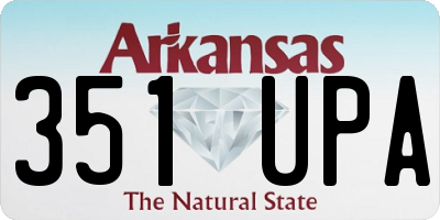 AR license plate 351UPA
