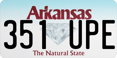 AR license plate 351UPE