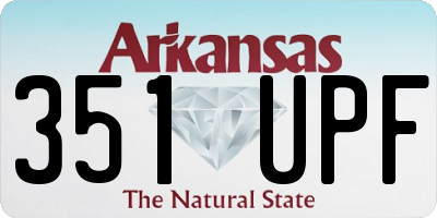 AR license plate 351UPF