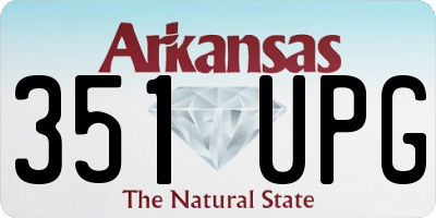 AR license plate 351UPG