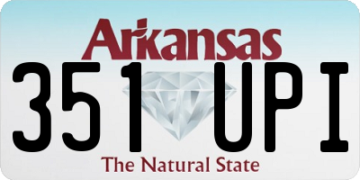 AR license plate 351UPI