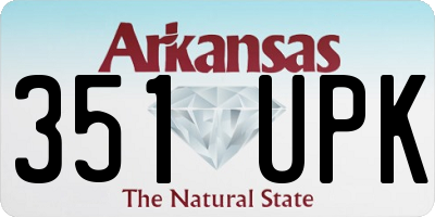 AR license plate 351UPK