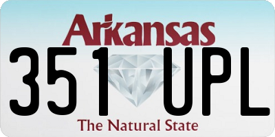 AR license plate 351UPL