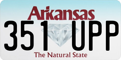 AR license plate 351UPP
