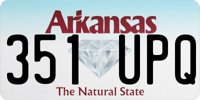 AR license plate 351UPQ