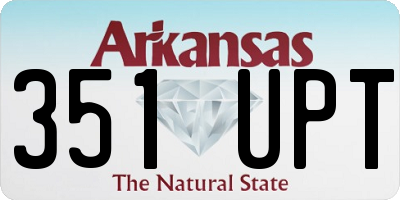 AR license plate 351UPT