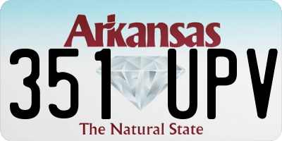 AR license plate 351UPV