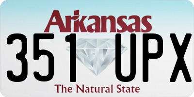 AR license plate 351UPX