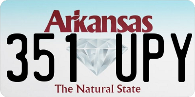 AR license plate 351UPY