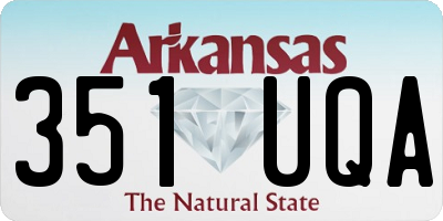 AR license plate 351UQA