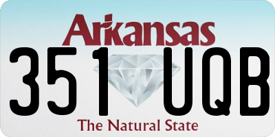 AR license plate 351UQB