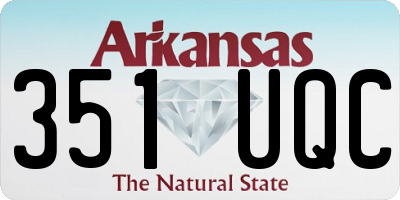 AR license plate 351UQC