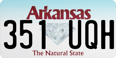 AR license plate 351UQH