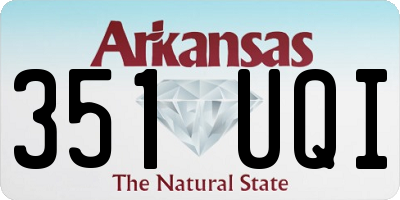 AR license plate 351UQI