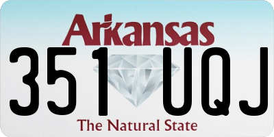 AR license plate 351UQJ