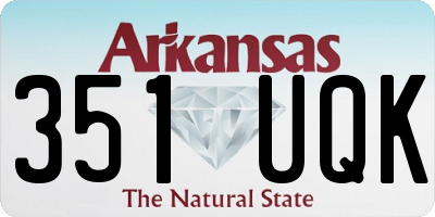 AR license plate 351UQK
