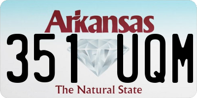 AR license plate 351UQM