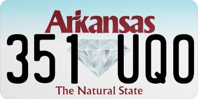 AR license plate 351UQO