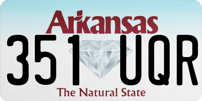 AR license plate 351UQR