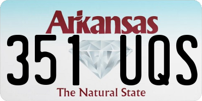 AR license plate 351UQS