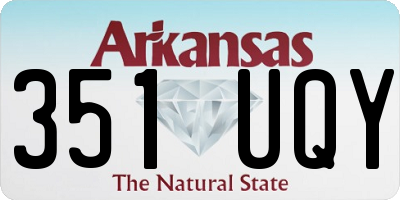 AR license plate 351UQY