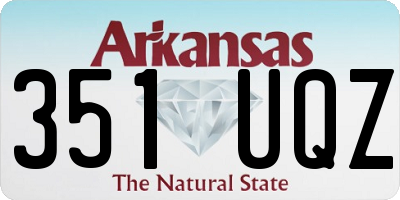 AR license plate 351UQZ