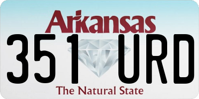 AR license plate 351URD