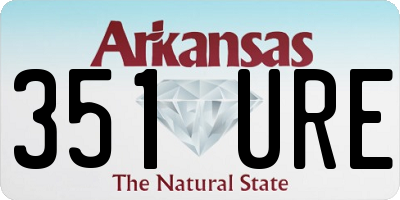 AR license plate 351URE