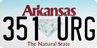 AR license plate 351URG