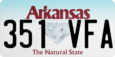AR license plate 351VFA