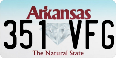 AR license plate 351VFG