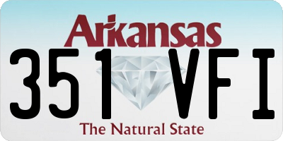 AR license plate 351VFI