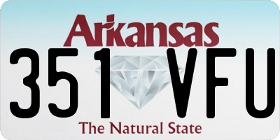 AR license plate 351VFU